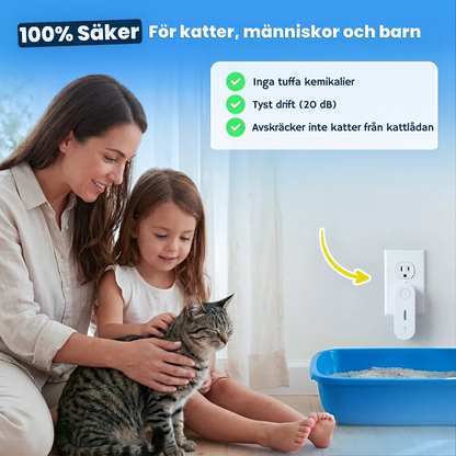 Popurr™ - Fräschare luft runt kattlådan, dygnet runt