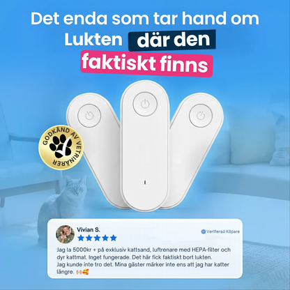 Popurr™ - Fräschare luft runt kattlådan, dygnet runt